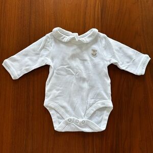 NEXT baby Classic White Long-Sleeve Baby One-Piece with Peter Pan Collar
